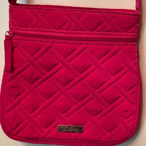 Vera Bradley Fuchsia Pink Crossbody Hot Pink Magenta - Picture 3 of 6